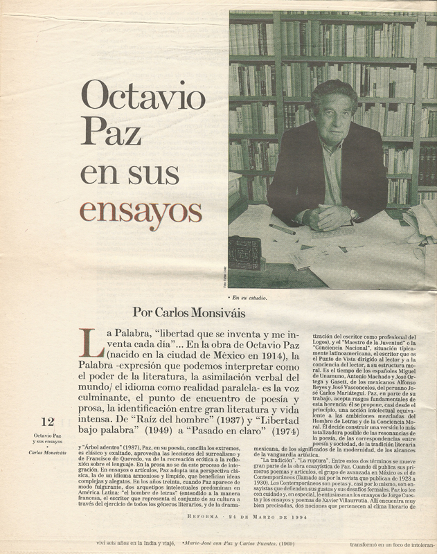 50. Octavio Paz y sus ensayos