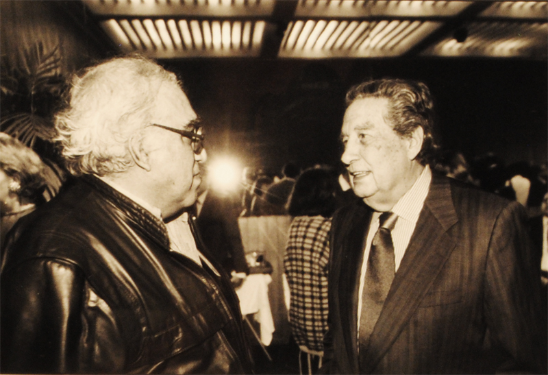 54. Carlos Monsiváis y Octavio Paz