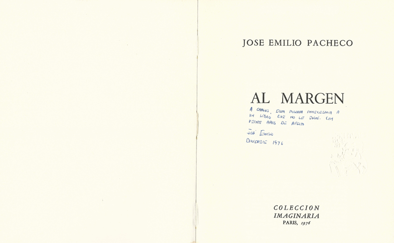 95. Al margen dedicatoria