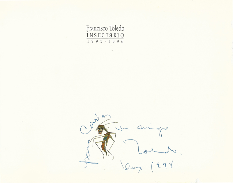 278. Insectario dedicatoria