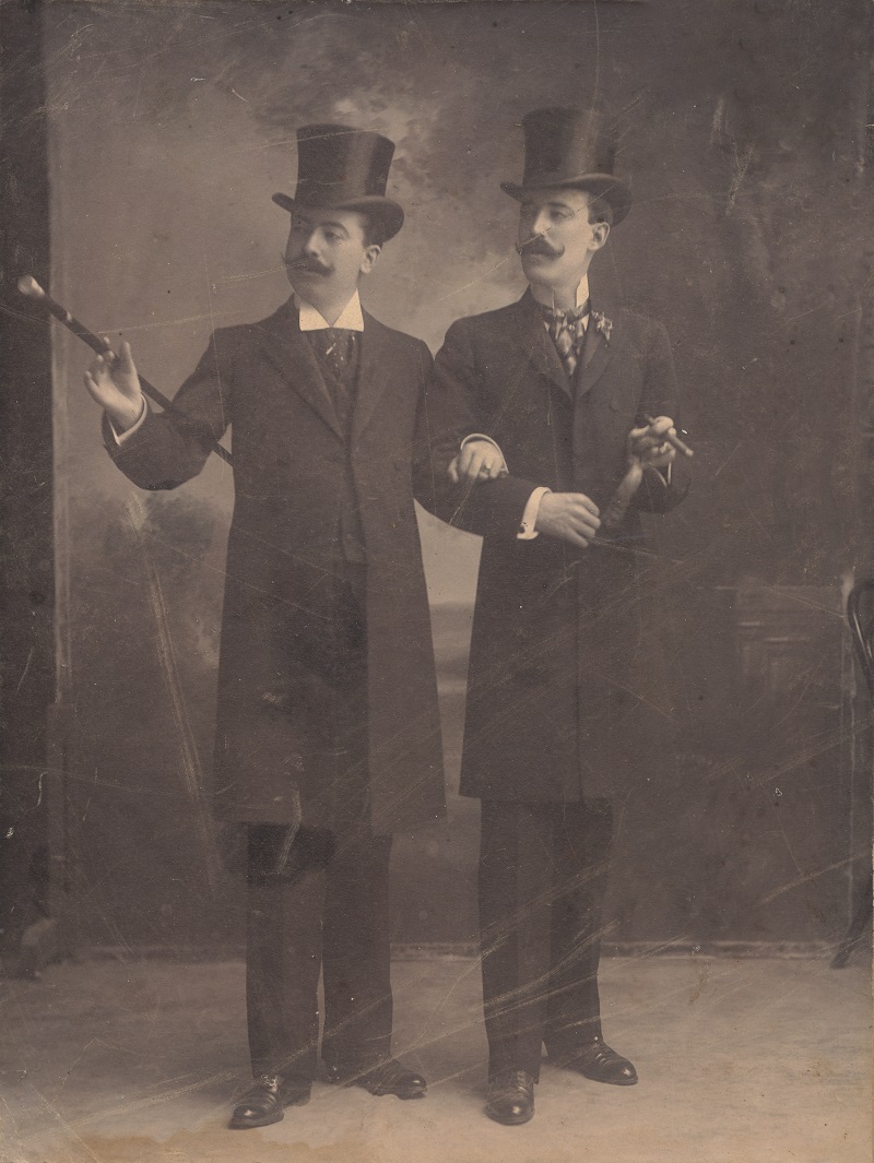 Emilio G. Lobato, Caballeros no identificados, ca. 1900, CGAH