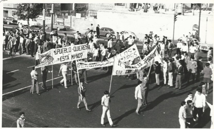 287 Contingente manifestación estudiantil 13 ago 68