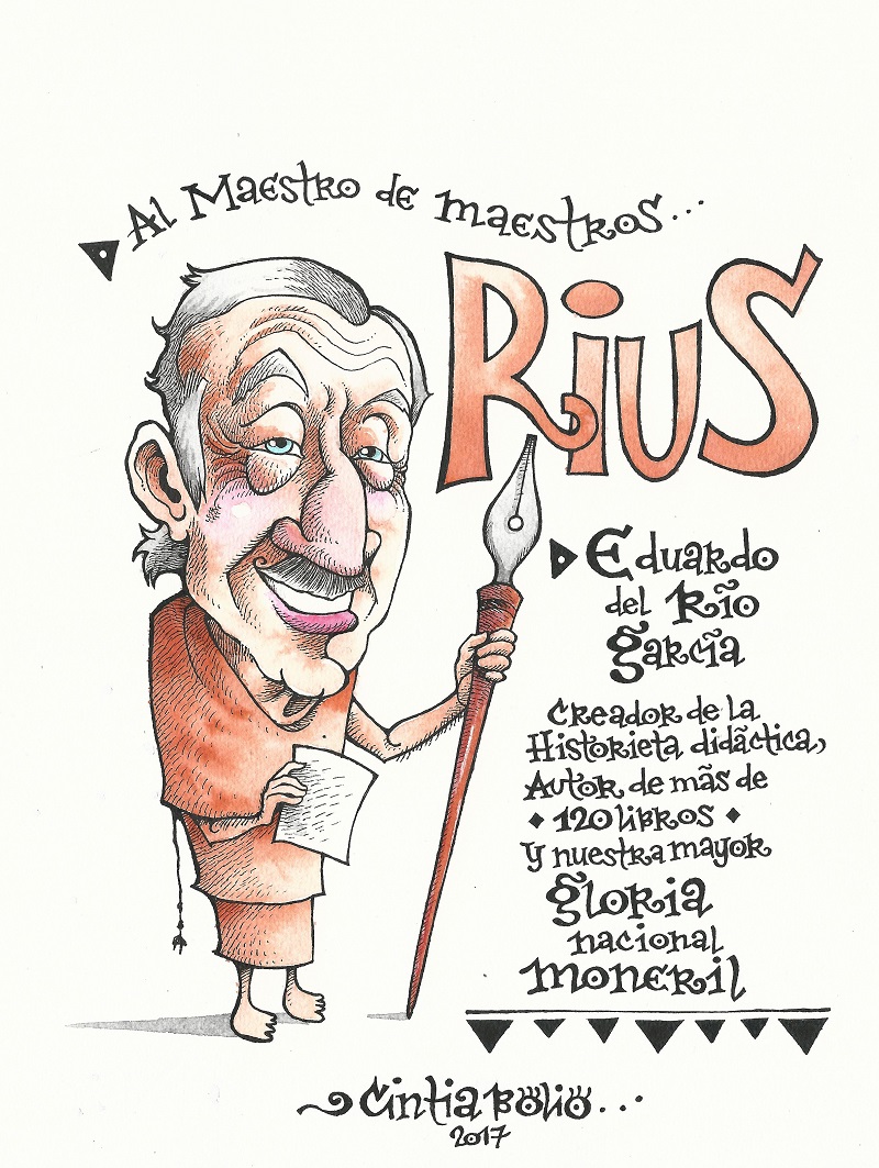 Cintia Bolio, Homenaje a Rius