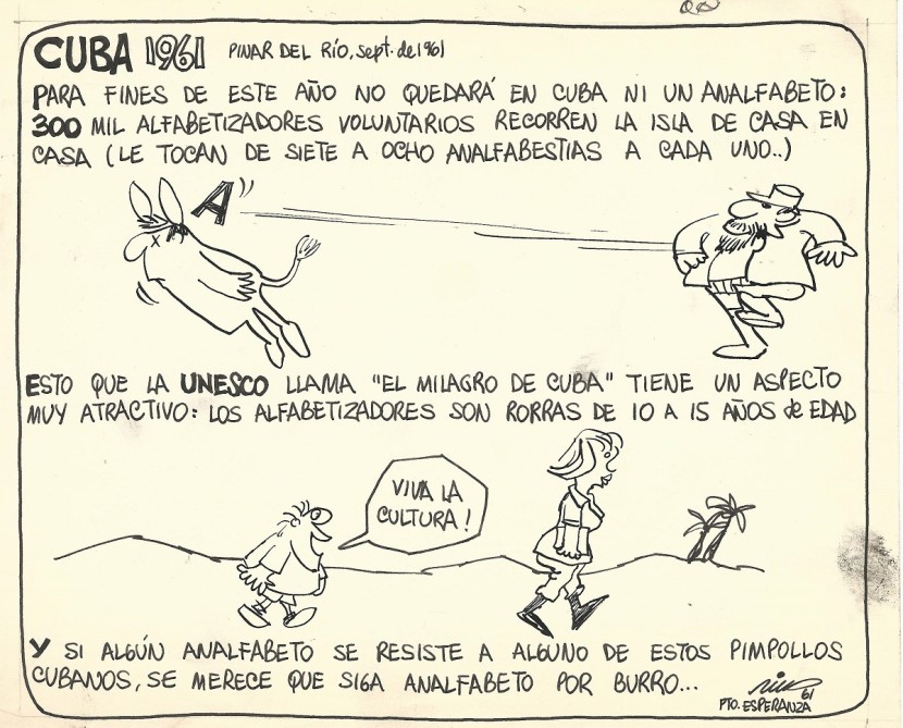 RIUS, Cuba 1961 Alfabetización