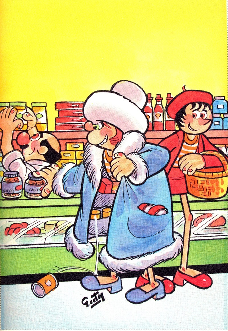 Borola se roba articulos del super. Agustin Vargas. Sin Fecha. Museo del Estanquillo.