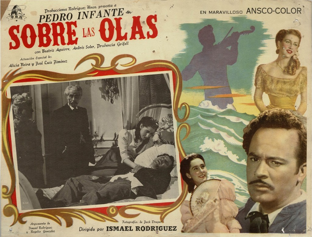 Cartel publicitario de Sobre las olas